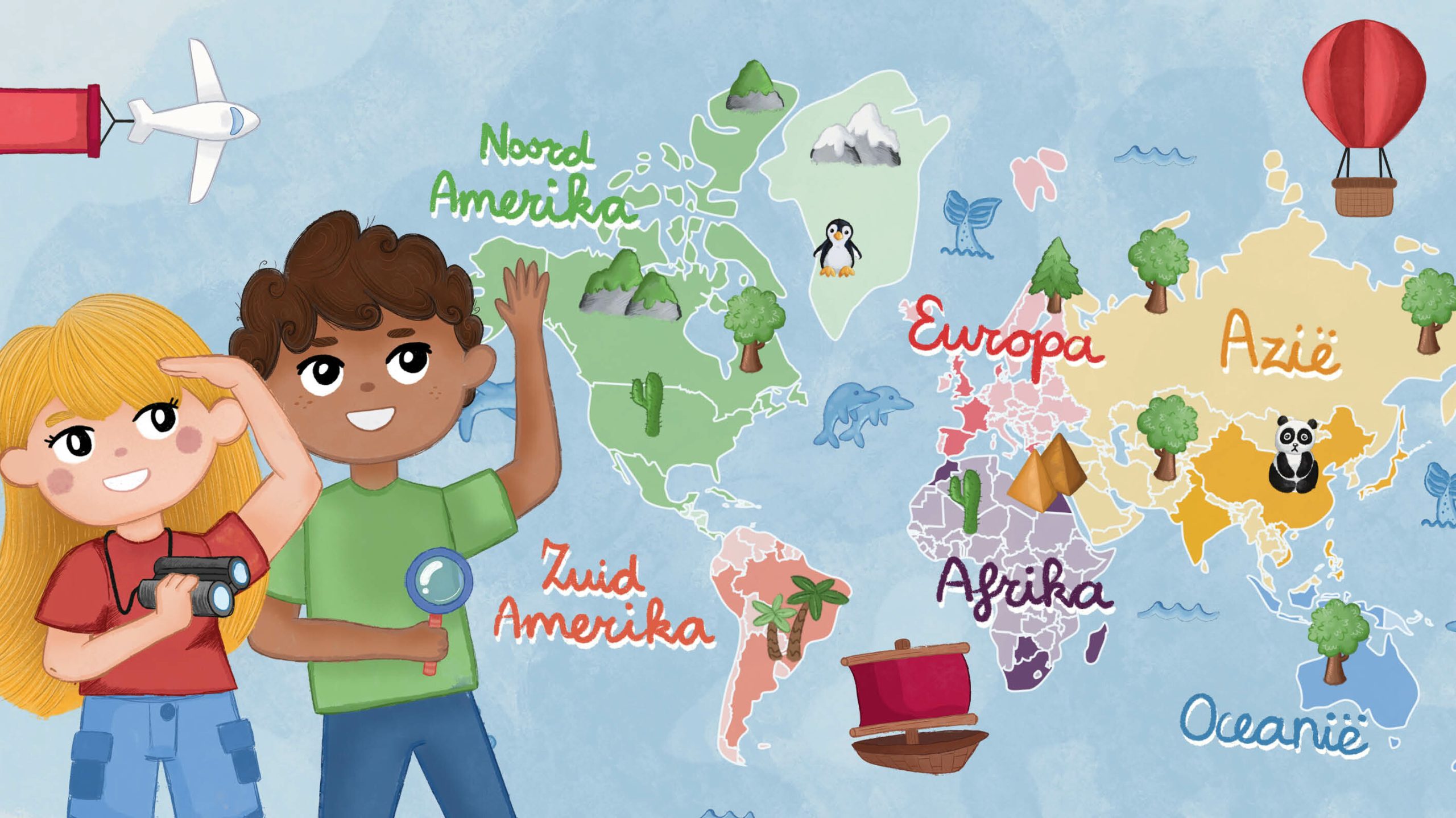 Lol op de wereldbol, net doen alsof we op reis gaan