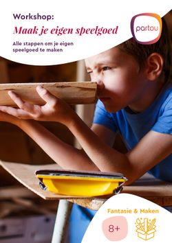 Maak je eigen speelgoed