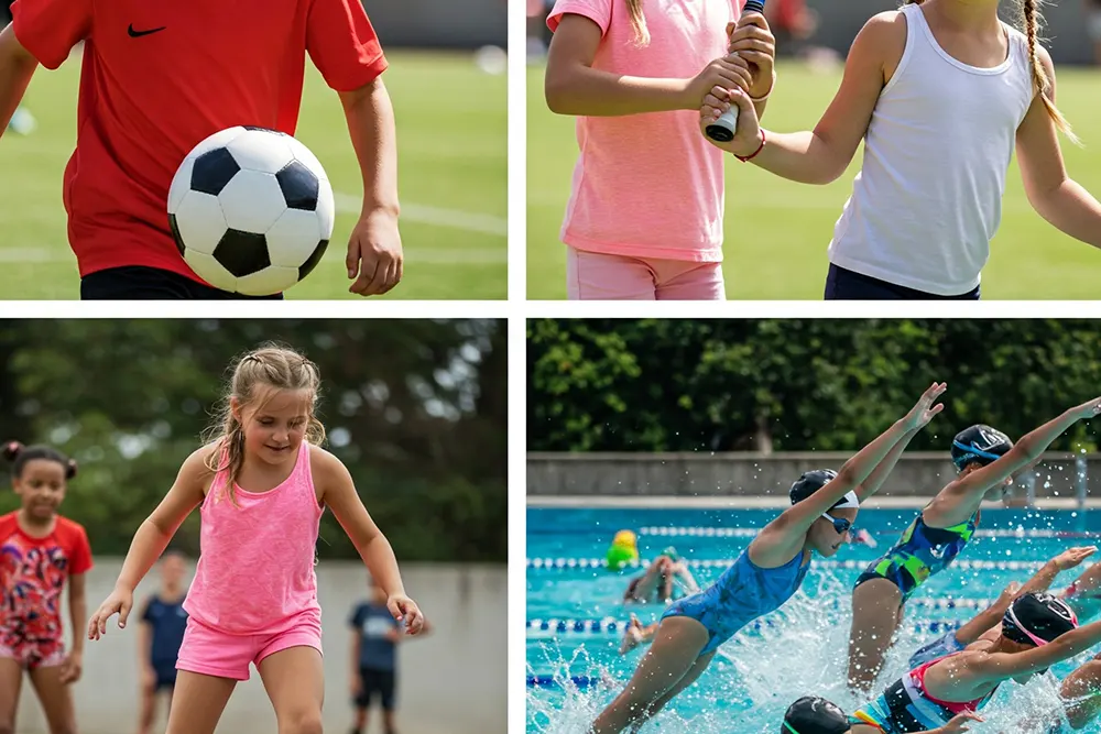 Echte sporten zoals hockey of judo